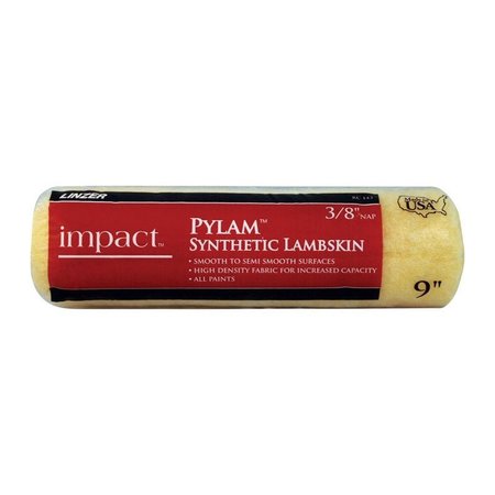 LINZER Pylam Synthetic Lambskin 9 in. W X 3/8 in. Regular Paint Roller Cover RC143